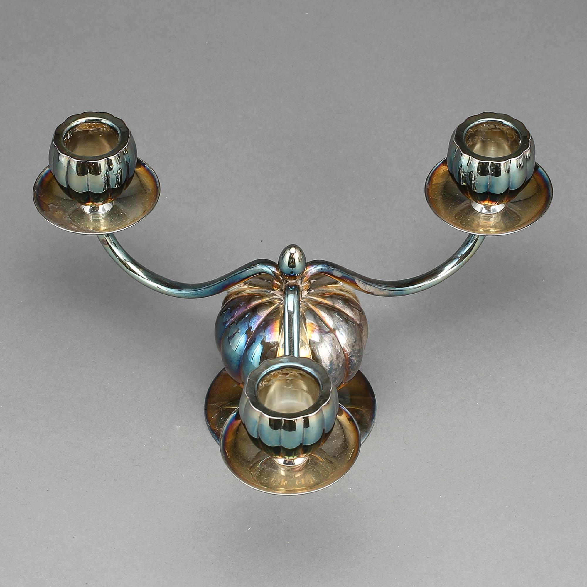 LJUSSTAKE, sterlingsilver, Tyskland, 479 gram.