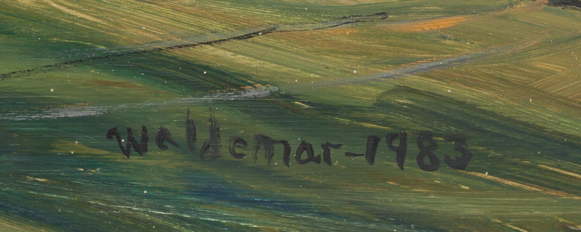 ÅKE WALDEMAR LARSSON, olja på duk, signerad, a tergo daterad 1983.