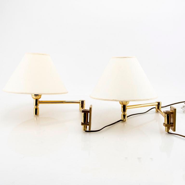 A pair of Evå wall lamps late 20th century.