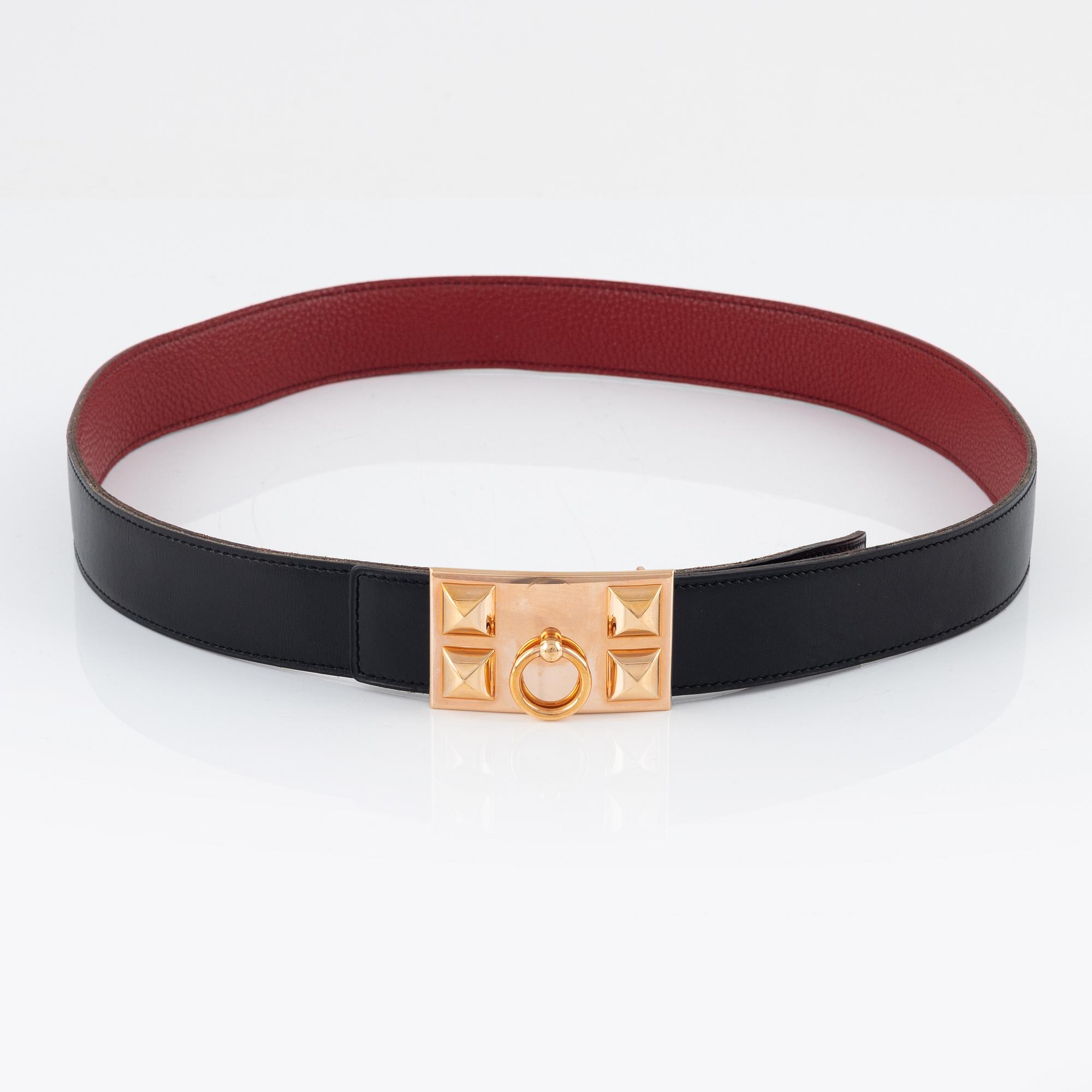 Hermès, skärp "Collier de Chien", 2007. Storlek 90.