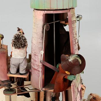 STEIFF, butiksdisplay, omkring 1900-talets mitt/tredje kvartal.