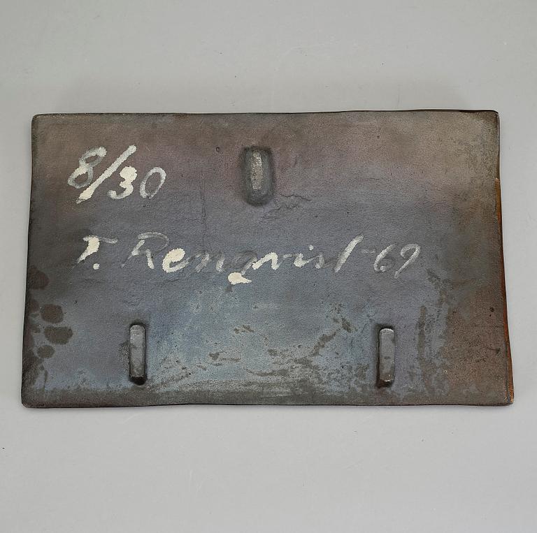 TORSTEN RENQVIST, gjutjärn i 7 delar. Signerad T.R och daterad -69 och numrerad 8/30.