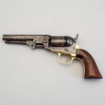 A Colt percussion revolver mid 19th century.