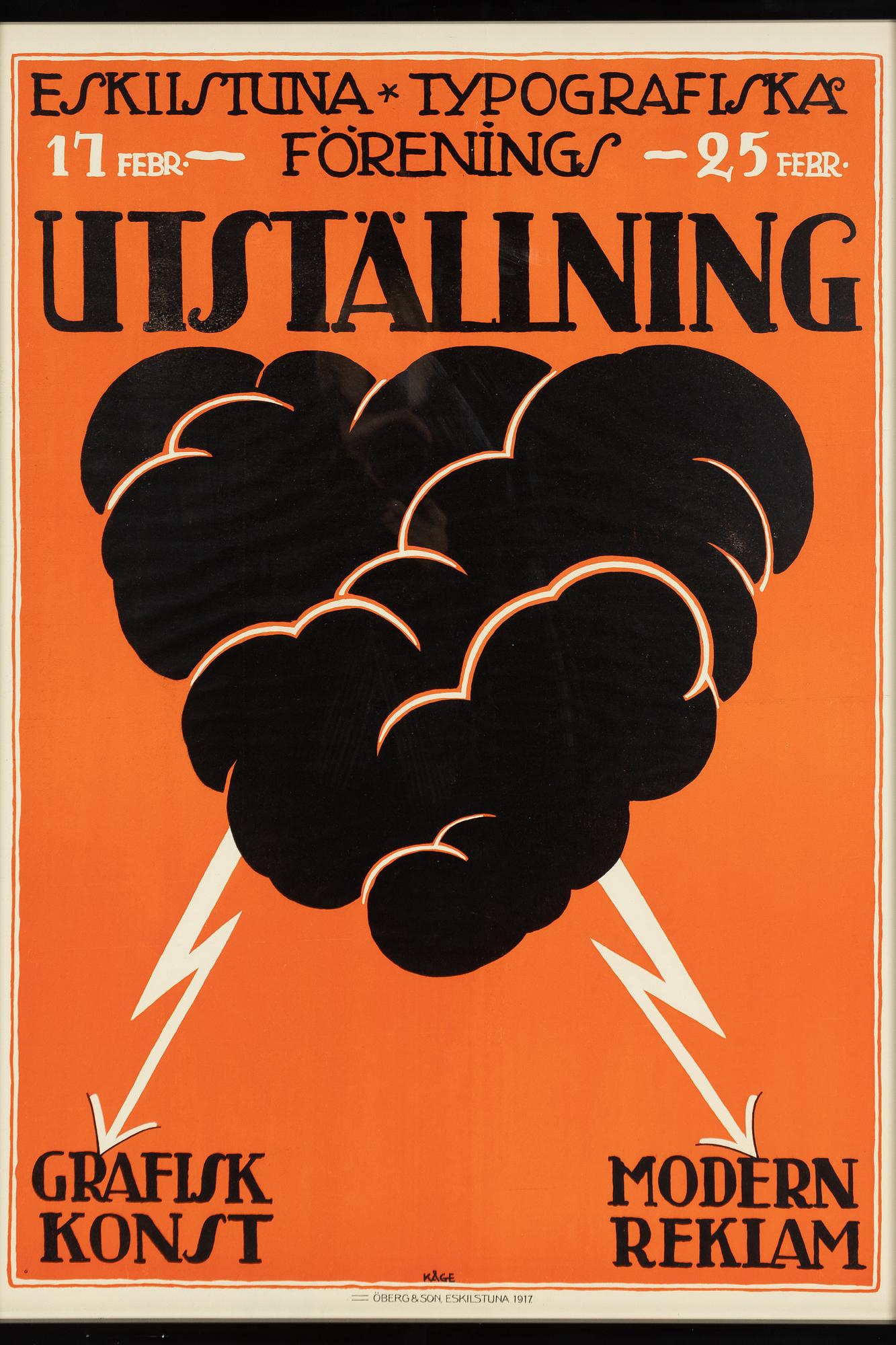Wilhelm Kåge, "Utställning Grafisk Konst Modern Reklam", 1917.