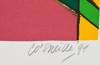 BEVERLOO CORNEILLE, färglitografi, signerad och daterad -91, numrerad 1/250.