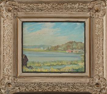 PAAVO SAINIO, olja på pannå, signerad och daterad 1948.