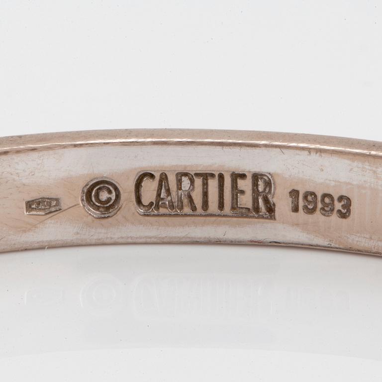 A Cartier "Love" bracelet in 18K white gold.