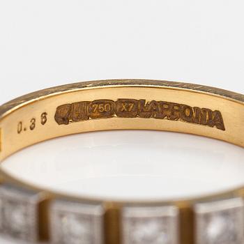 Björn Weckström, "Timnattikihla", An 18K gold ring with ca. 0.36 ct of diamonds. Lapponia 1975.