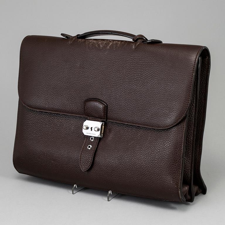 HERMÈS, a 'Sac à Dépêches' leather briefcase, 2008.