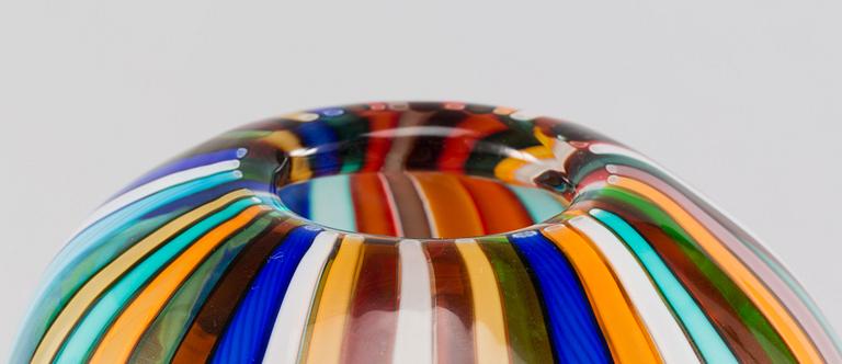 A Murano Cenedese glass vase.