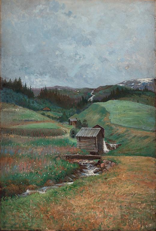 Anton Genberg, Summer landscape from Åre in the north of Sweden.