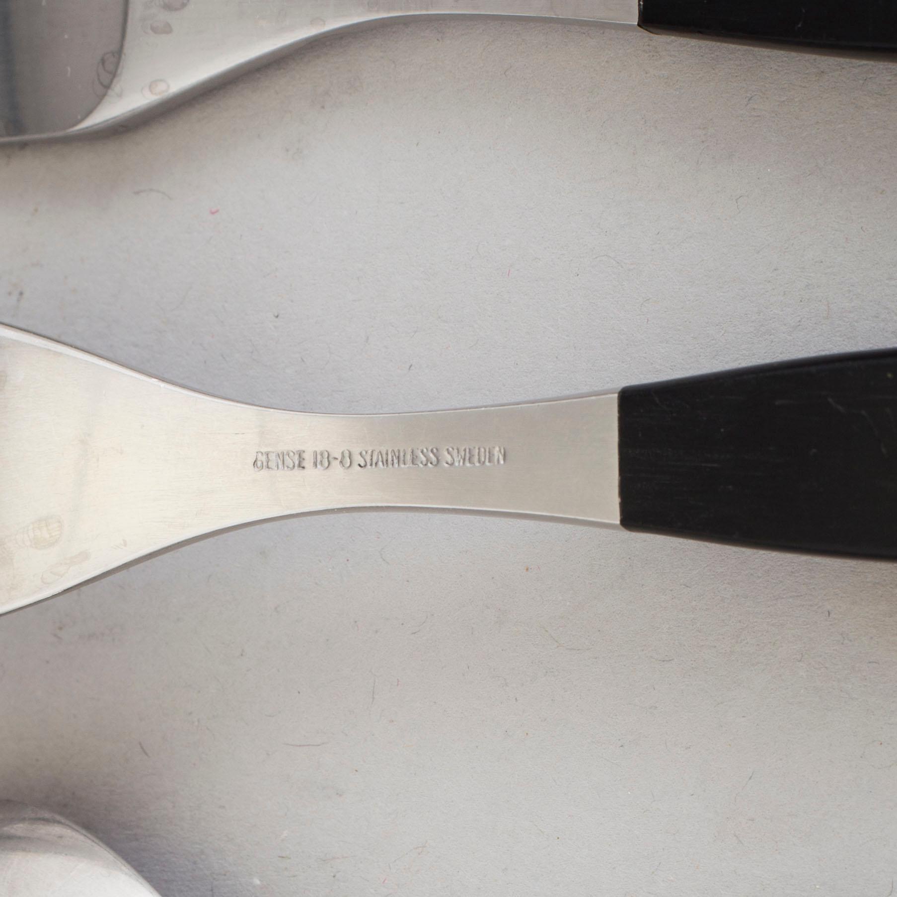 FOLKE ARSTRÖM, a 19 pcs stainless steel piece cutlery set from Gense, Eskilstuna.