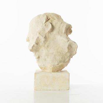 Gudmar Olovson, sculpture. Plaster. Unsigned. height 32 cm, length 22 cm.