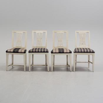 A set of four chairs, first half of the 19th century.