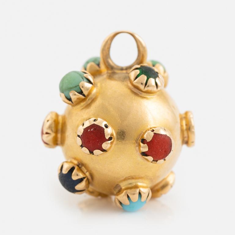 Berlock, 18K guld, sputnik.