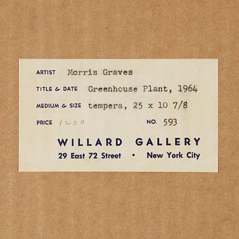 Morris Graves, ”Greenhouse plant”.