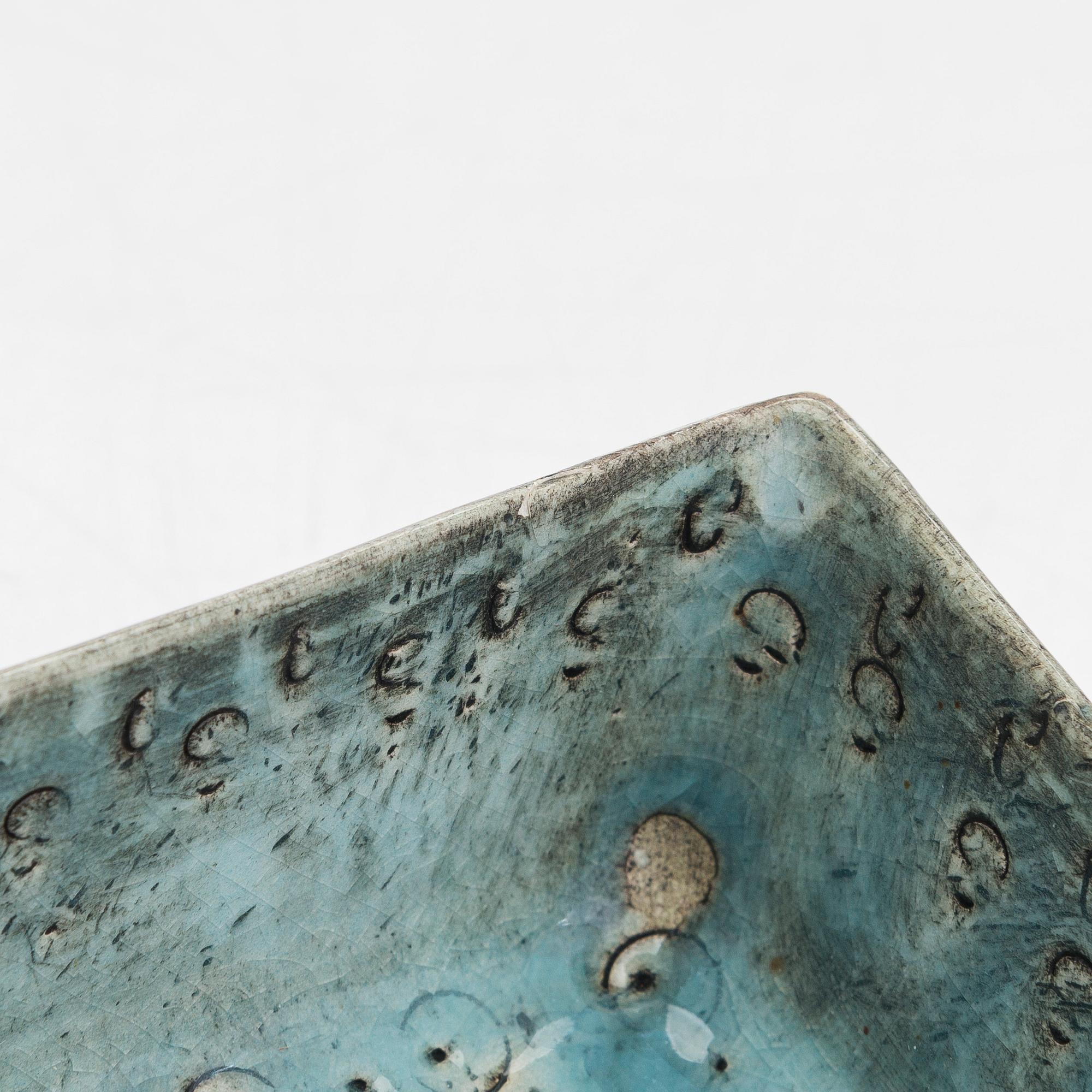 Rut Bryk, a stoneware relief signed BRYK.