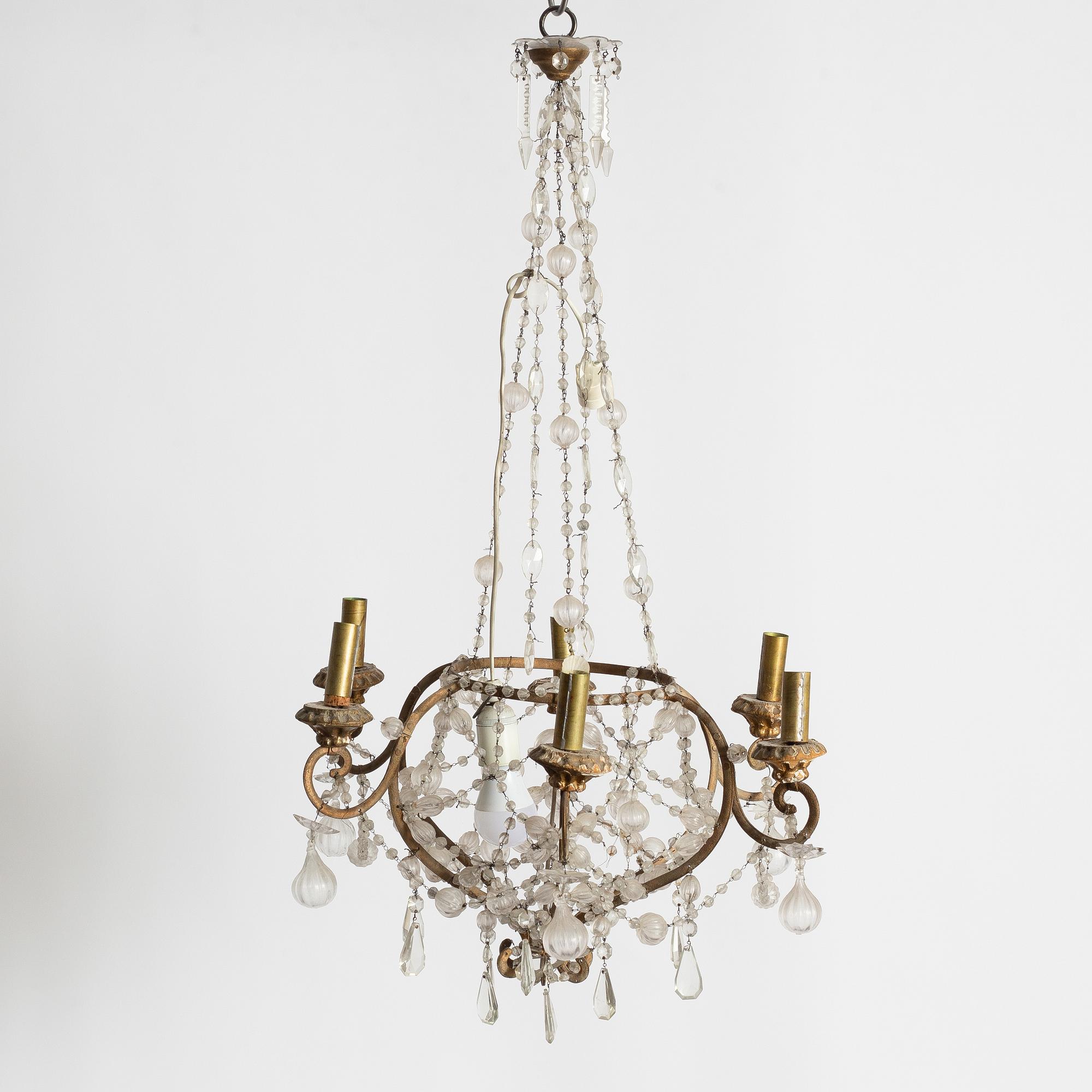A chandelier, second half of the 20th century.