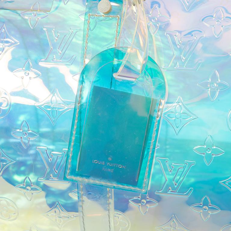 Louis Vuitton, weekendbag, "Keepall Bandouliere 50 Prism", Défilé Homme, 2019.