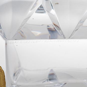 ERKKITAPIO SIIROINEN, a 'Hakas-malja' art glass signed Erkki Siiroinen Riihimäen Lasi Oy.