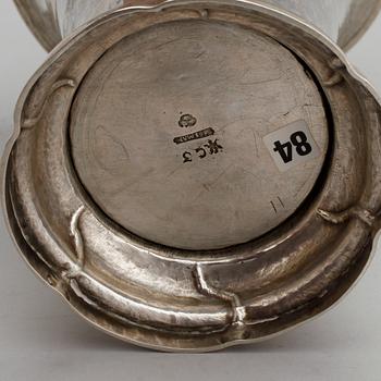BÄGARE, silver, Carl Fredrik Seseman, Arboga 1809. Vikt ca 423 gram.