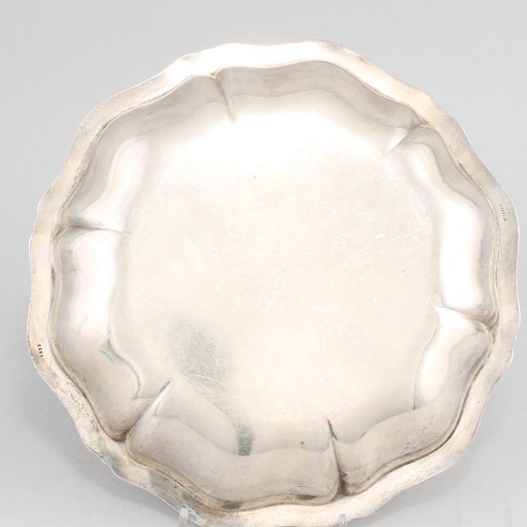 SKÅLFAT, silver, Tyskland, omkring 1900-talets mitt. Vikt 455 g.