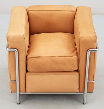 LE CORBUSIER, PIERRE JEANNERET & CHARLOTTE PERRIAND, fåtölj, "LC-2", Cassina, Italien.