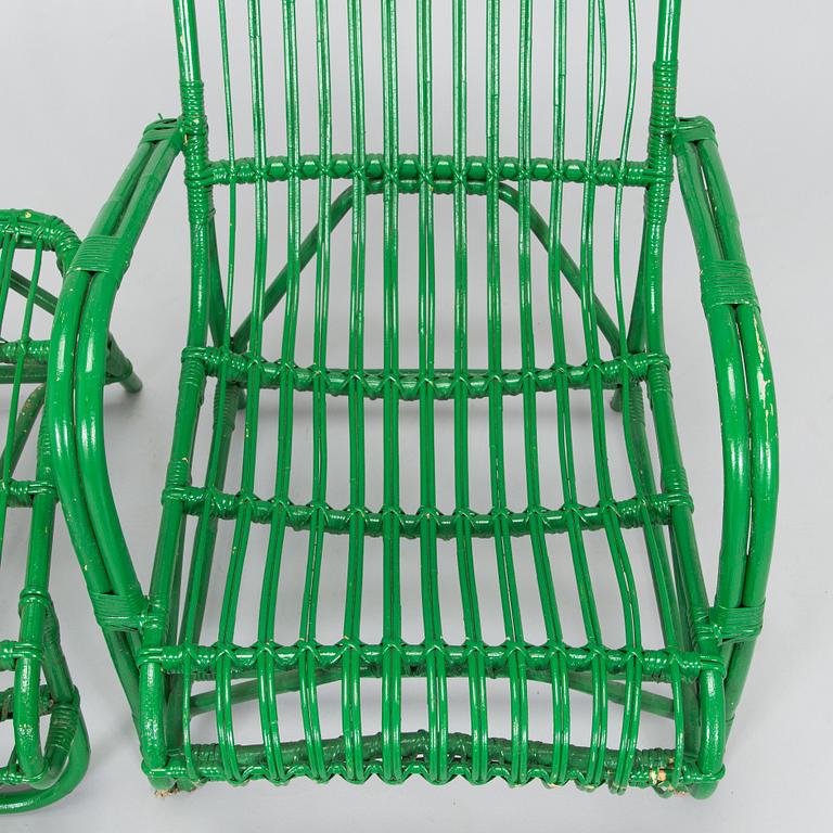 Puutarhatuoli/ lepotuoli, malli  153 ja rahi, malli 1514, Artekin piirustuskonttori, 1950-luvun alku.