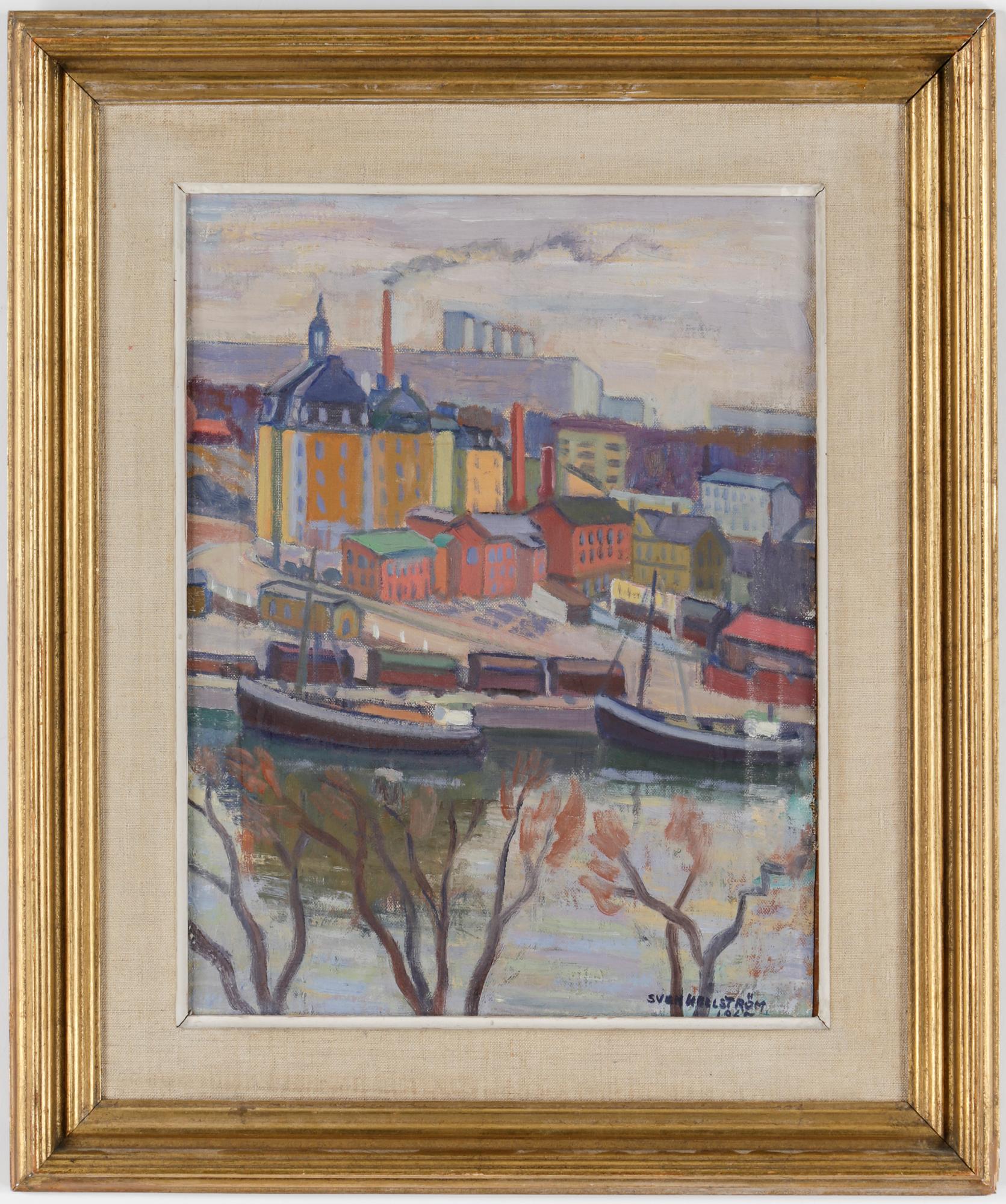 SVEN HELLSTRÖM, olja på duk, uppfordrad på pannå, signerad och daterad 1967.