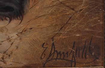 EDWARD ARMFIELD, olja på duk, signerad.