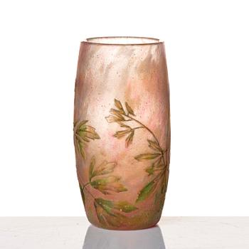 Daum Frères, an Art Nouveau cameo glass vase, Nancy, France, ca 1900.
