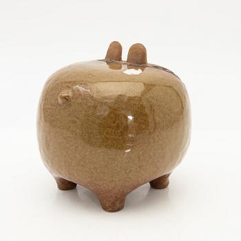 Lisa Larson, Figure, stoneware, "Bulldog", from the series "Stora zoo", Gustavsberg.