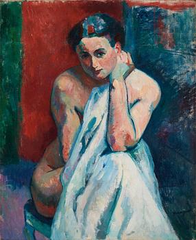 904. Henri Manguin, Porträtt av konstnärens fru Jeanne.