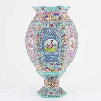 A porcelain lantern, China, second half of the 20th century.