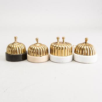 STRÖMBRYTARE, 23 st bland annat Lauritz Knudsen, Danmark, 1900-talets början.