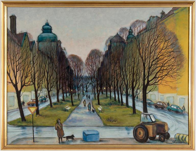 Gunnar Stålbrand, oil on panel, signed.