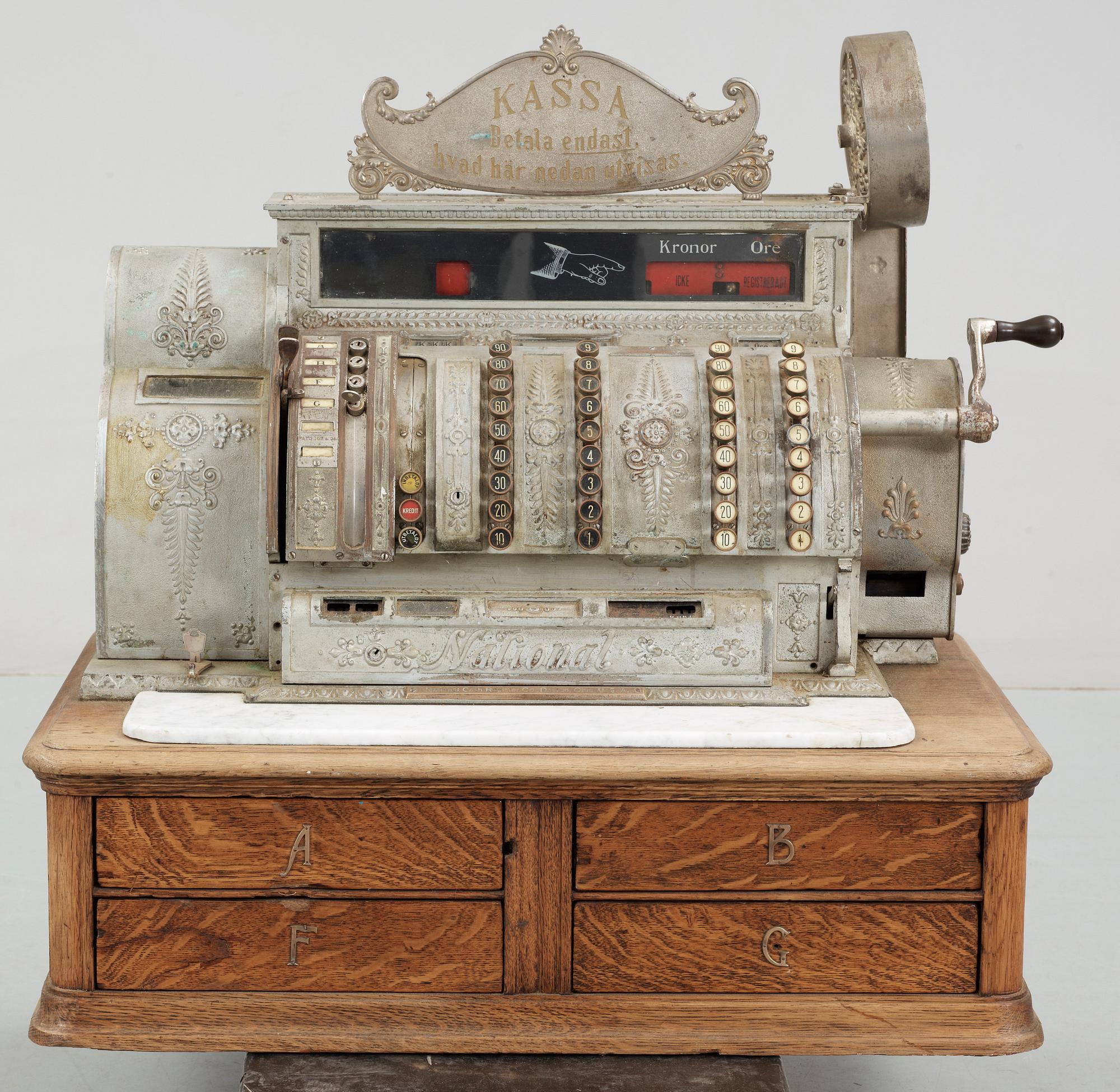 KASSAAPPARAT, National, USA, omkring 1800/1900.