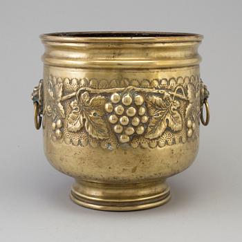 A 18th/19th century brass champagne cooler.