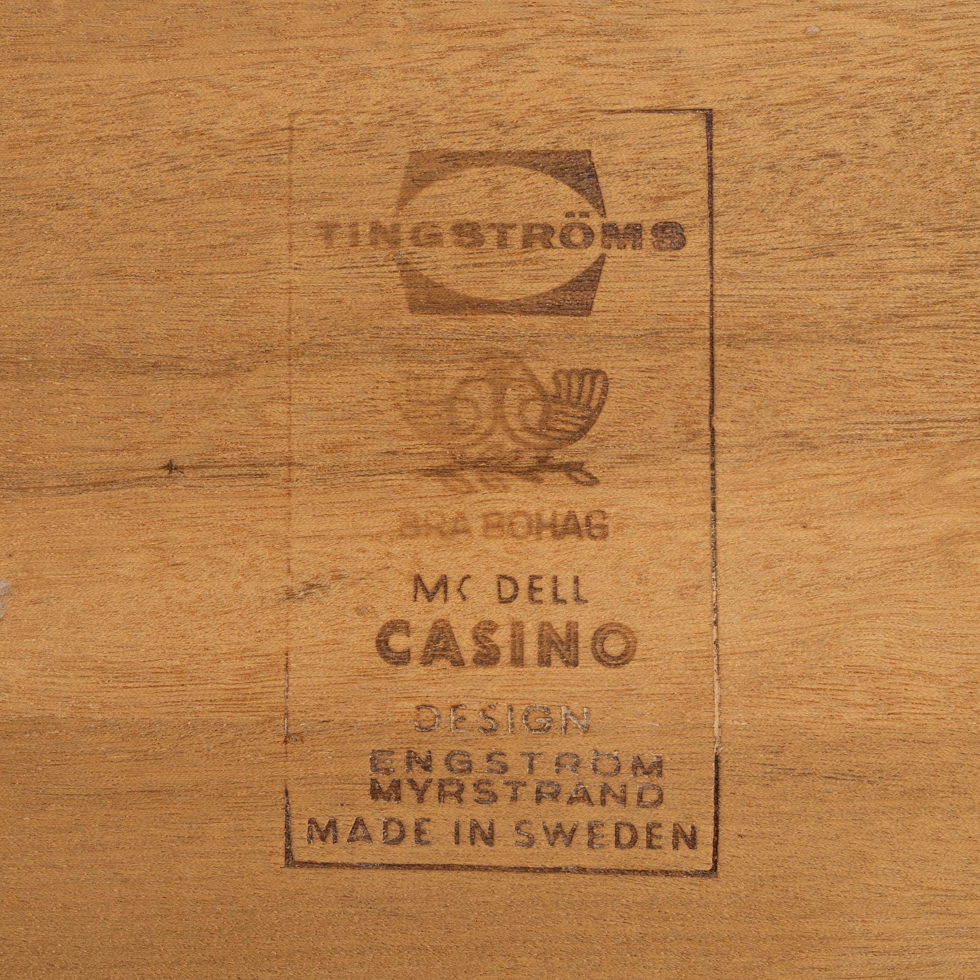 Sven Engström & Gunnar Myrstrand,
hallmöbel, ”Casino", Bra Bohag, Tingströms, 1960-tal.