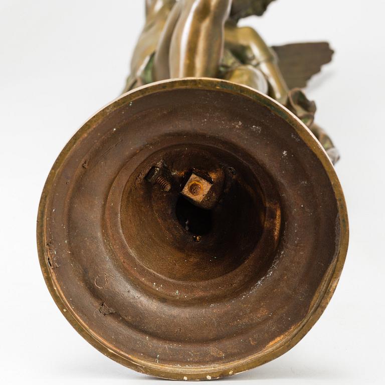 JULES FÉLIX COUTAN, sculpture, bronze, signed "J Coutan Rome" foundry stamp E.COLIN & CIE.PARIS.