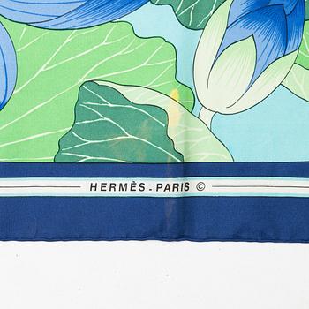 Hermès, scarf "Fleurs de Lotus".