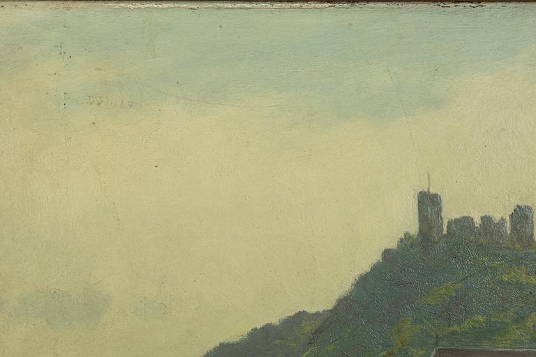 August Jernberg, Flodlandskap från Tyskland.