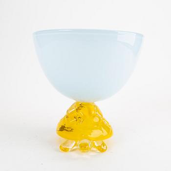 Susann Wallander, signed glass bowl.