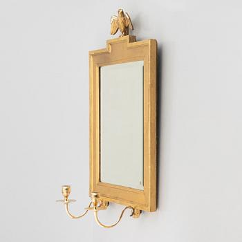 A gilded mirror sconce, second half of the 20th century.