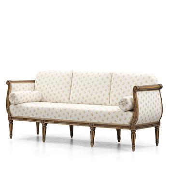 64. A Gustavian sofa by E. Öhrmark (master in Stockholm 1777-1813).