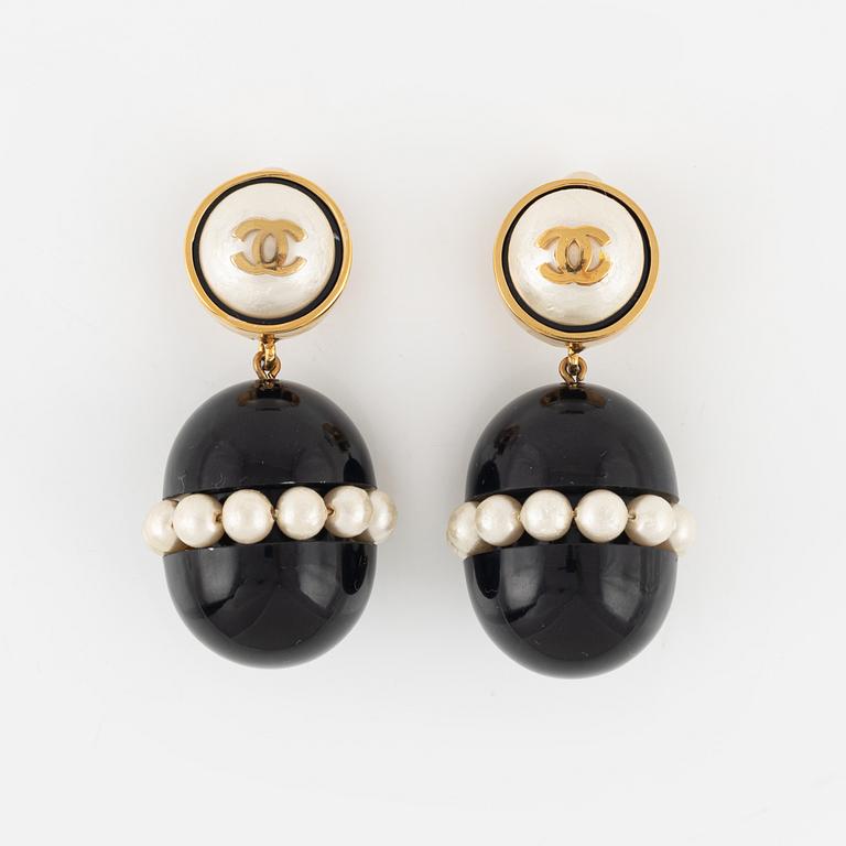 Chanel, A pair of 1960's clip-on earrings.