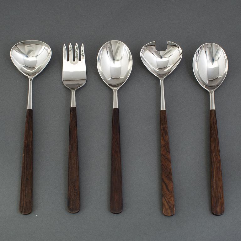 BERTEL GARDBERG, bestickuppsättning 159 dlr "Lion de Luxe", Hackman, Finland, efter 1958, schatull från Stig-Bolaget.