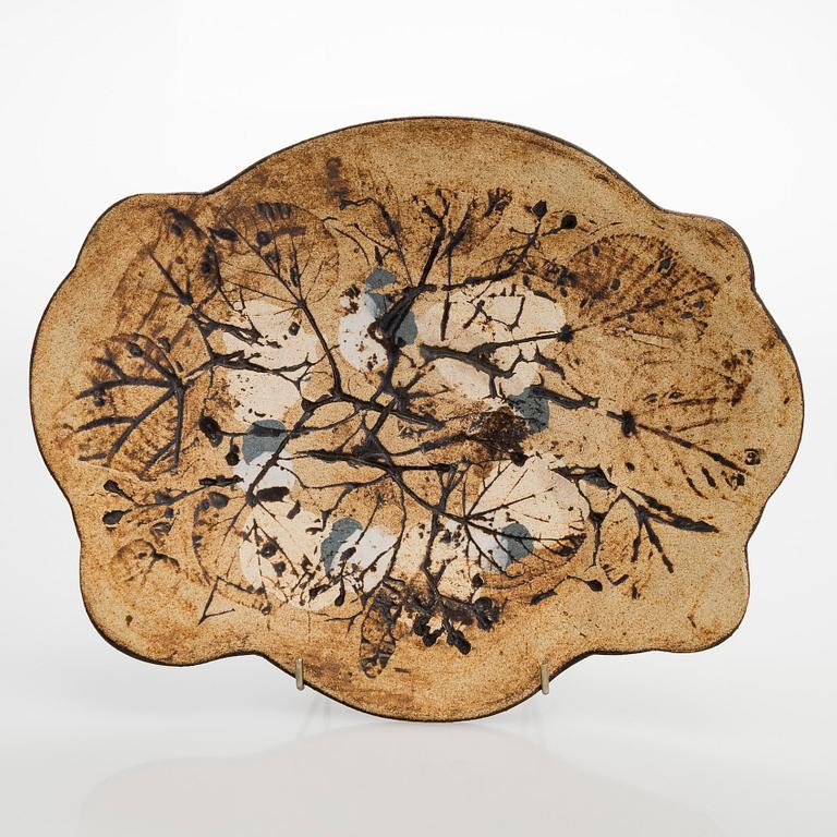 Francesca Mascitti-Lindh, dekorationsfat, stengods, signerad FML Arabia.