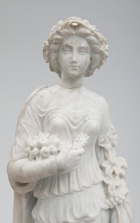 TRÄDGÅRDSSKULPTUR, marmor, 1800-/1900-tal.