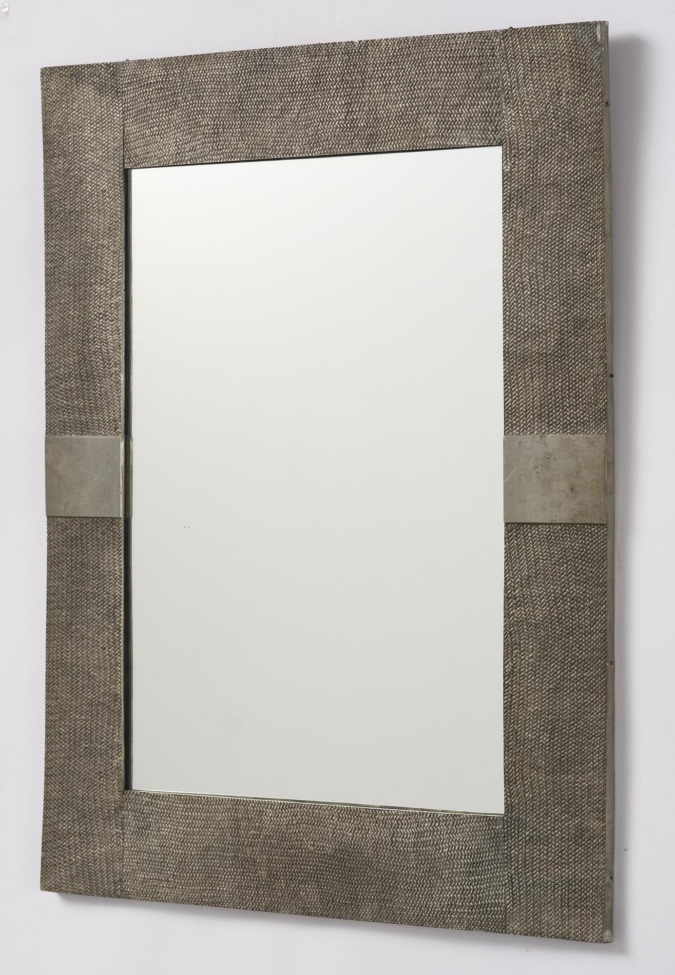 Björn Trägårdh, a rare pewter wall mirror model A 1607, Firma Svenskt Tenn, Stockholm, 1930s.
